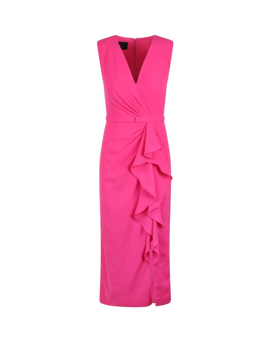 Pronovias The Party Edit Epifita Fuchsia Crepe Dress