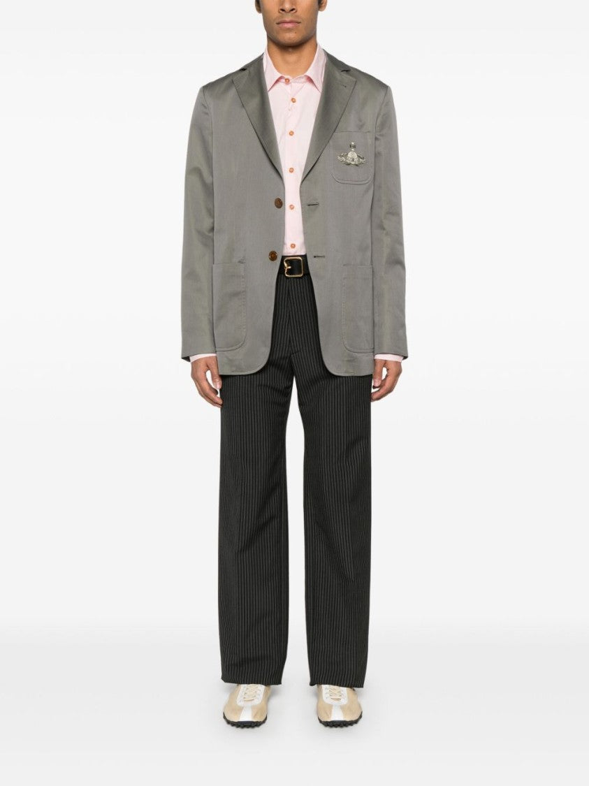 Vivienne Westwood Grey Multi Patch Pocket Button Jacket