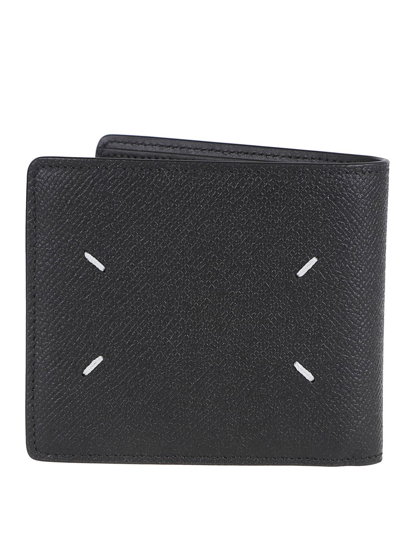 Maison Margiela Textured Black Bi-Fold Wallet