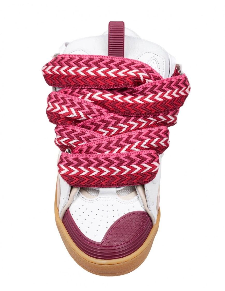 Lanvin Curb Sneakers With Padded Tongue And Multicolor Laces