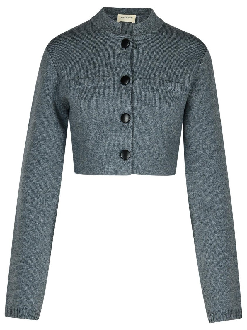 Khaite Ello' Grey Wool Blend Jacket