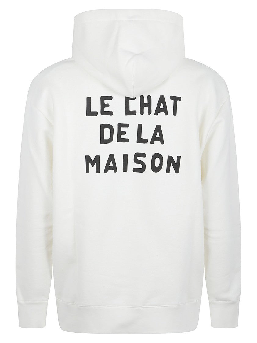 Valentino Garavani Le Chat De La Maison Print Cotton Hoodie