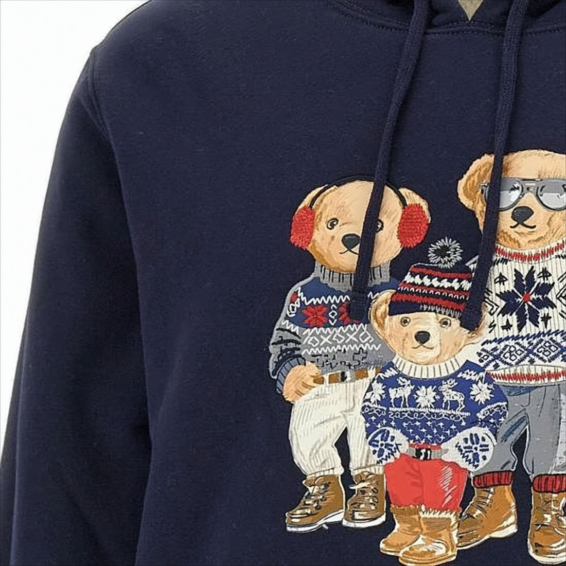 Polo Ralph Lauren Sherpa-Lined Hoodie With Iconic Bear Graphic