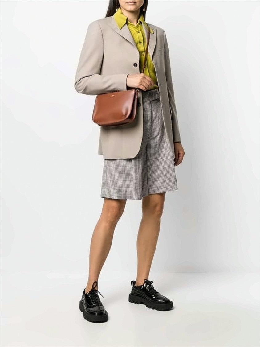 A.P.C. Structured Cowhide Leather Shoulder Bag