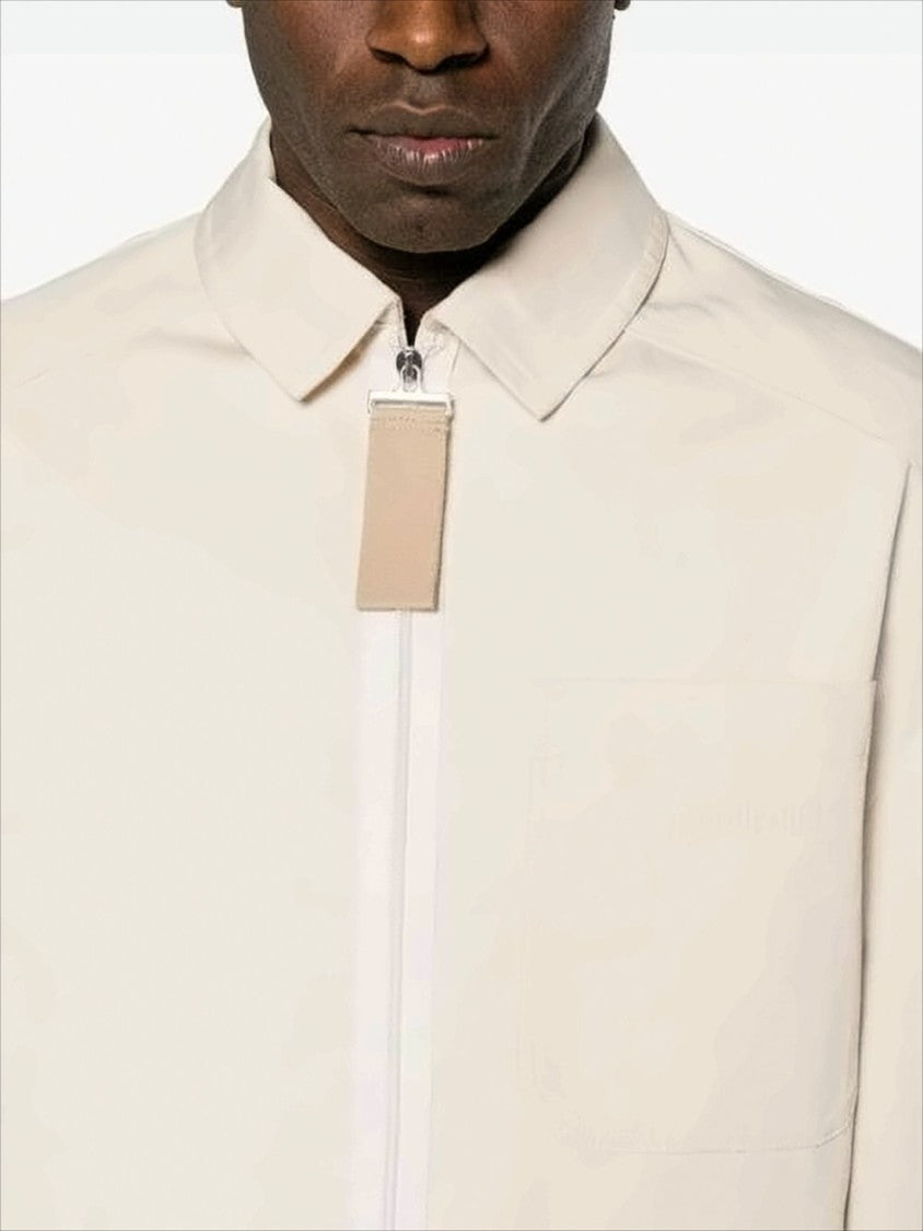 Jacquemus Cropped Minimalist Jacket With Zip Closure