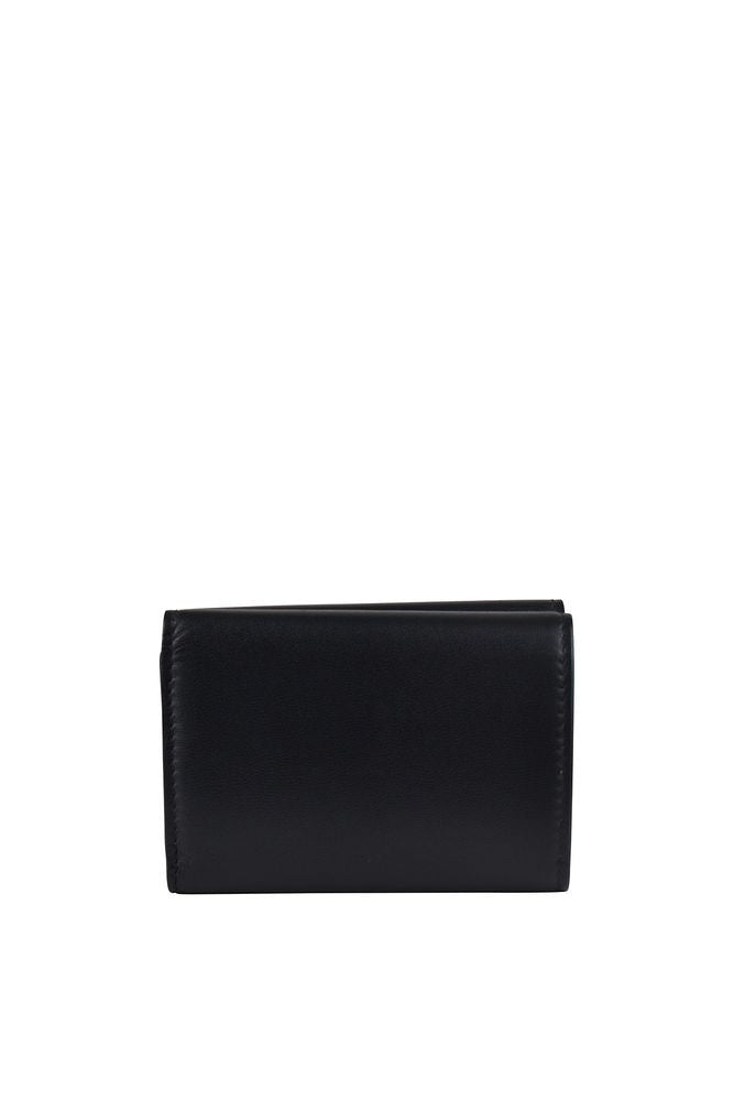 Balenciaga Mini Wallet In Black Grained Leather
