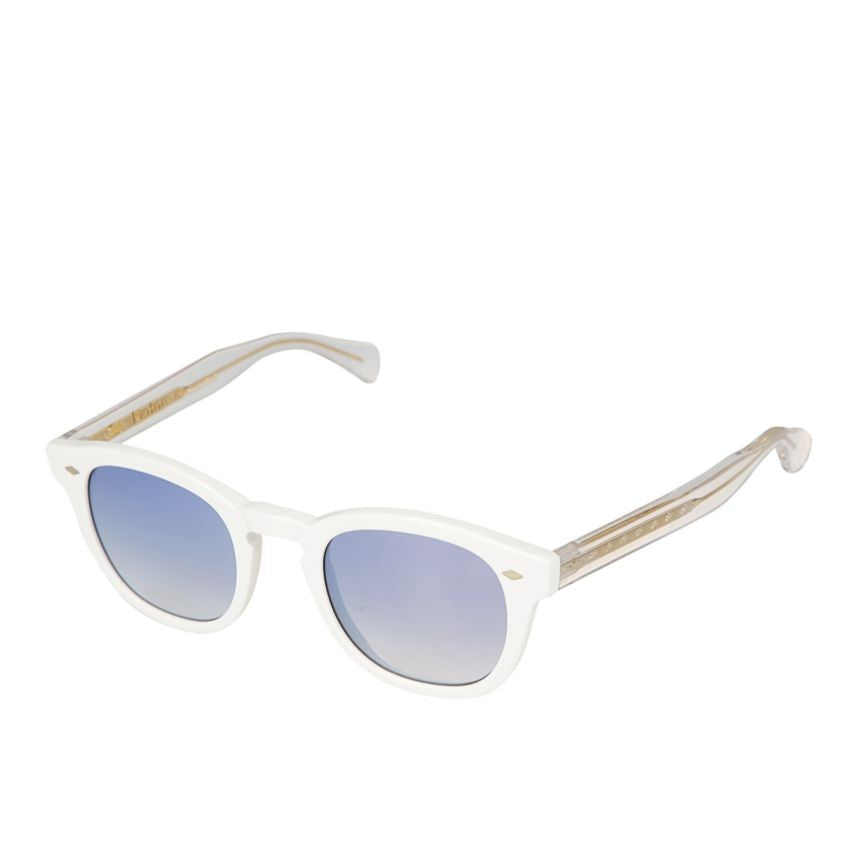 Kador White Woody Cal 49 Gradient Blue Square Sunglasses