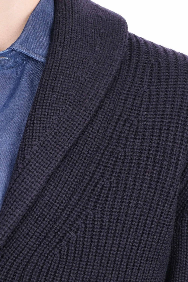 Drumohr Merino Wool Shawl-Collar Cardigan