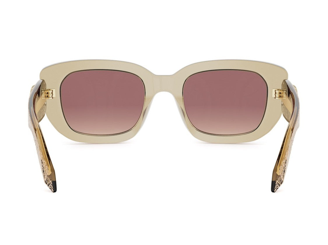 Bulgari Brown Bv40087i Oversized Snakehead Square Sunglasses