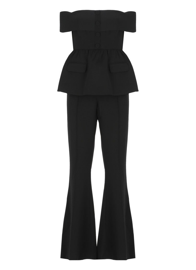 Self-Portrait Black Crepe Suit