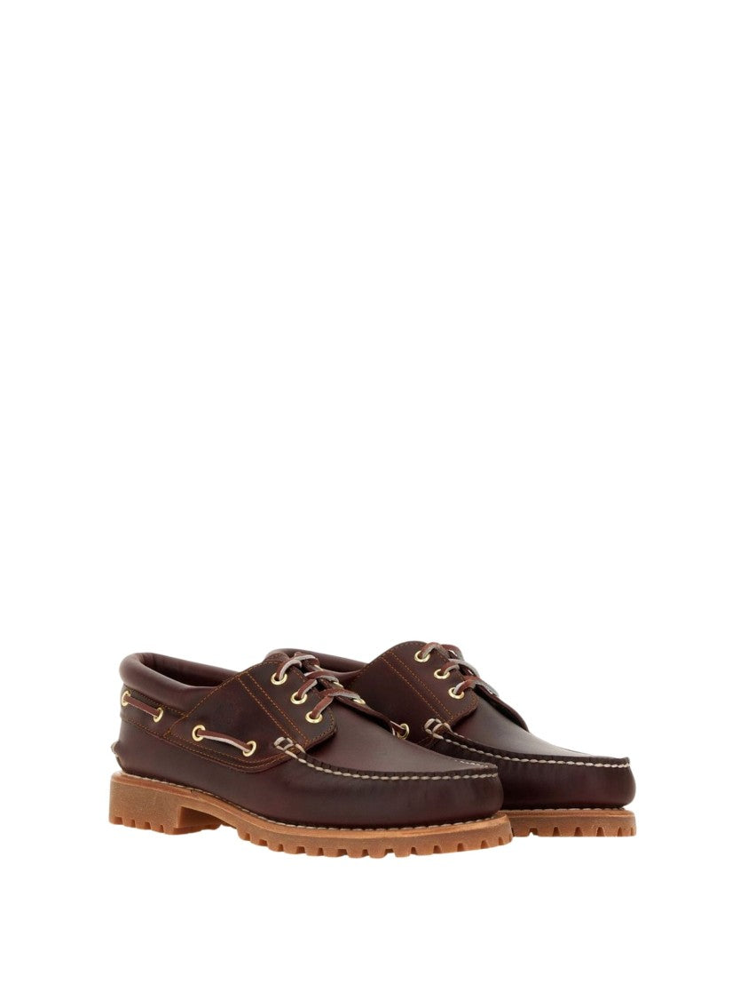 Timberland Burgundy Leather Boat Shoes