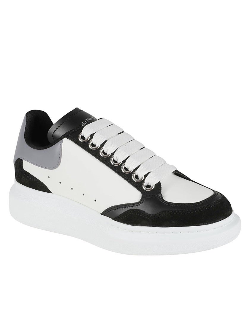 Alexander Mcqueen Textured Leather Sneakers With Chunky Sole