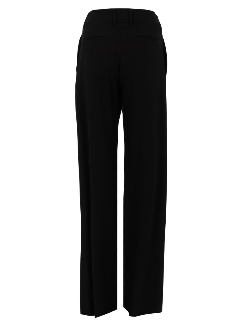 Pt Torino Neutrals Nicol High Waist Viscose-Blend Pants