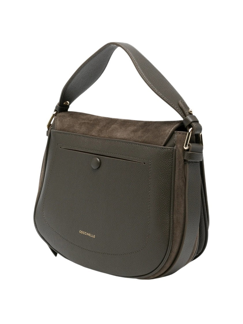 Coccinelle Mavery Medium Suede Shoulder Bag