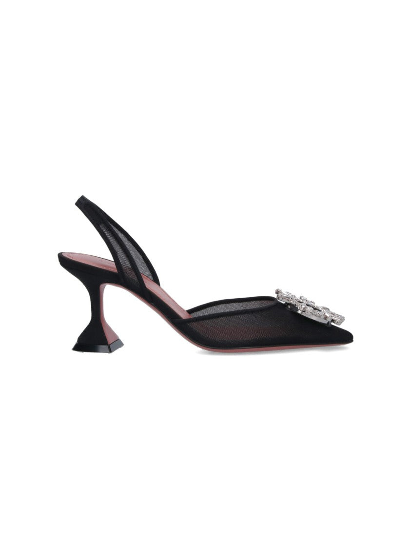 Amina Muaddi "Begum" Slingback – Black
