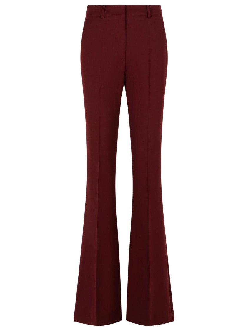Sportmax Virgin Wool Wine Trousers
