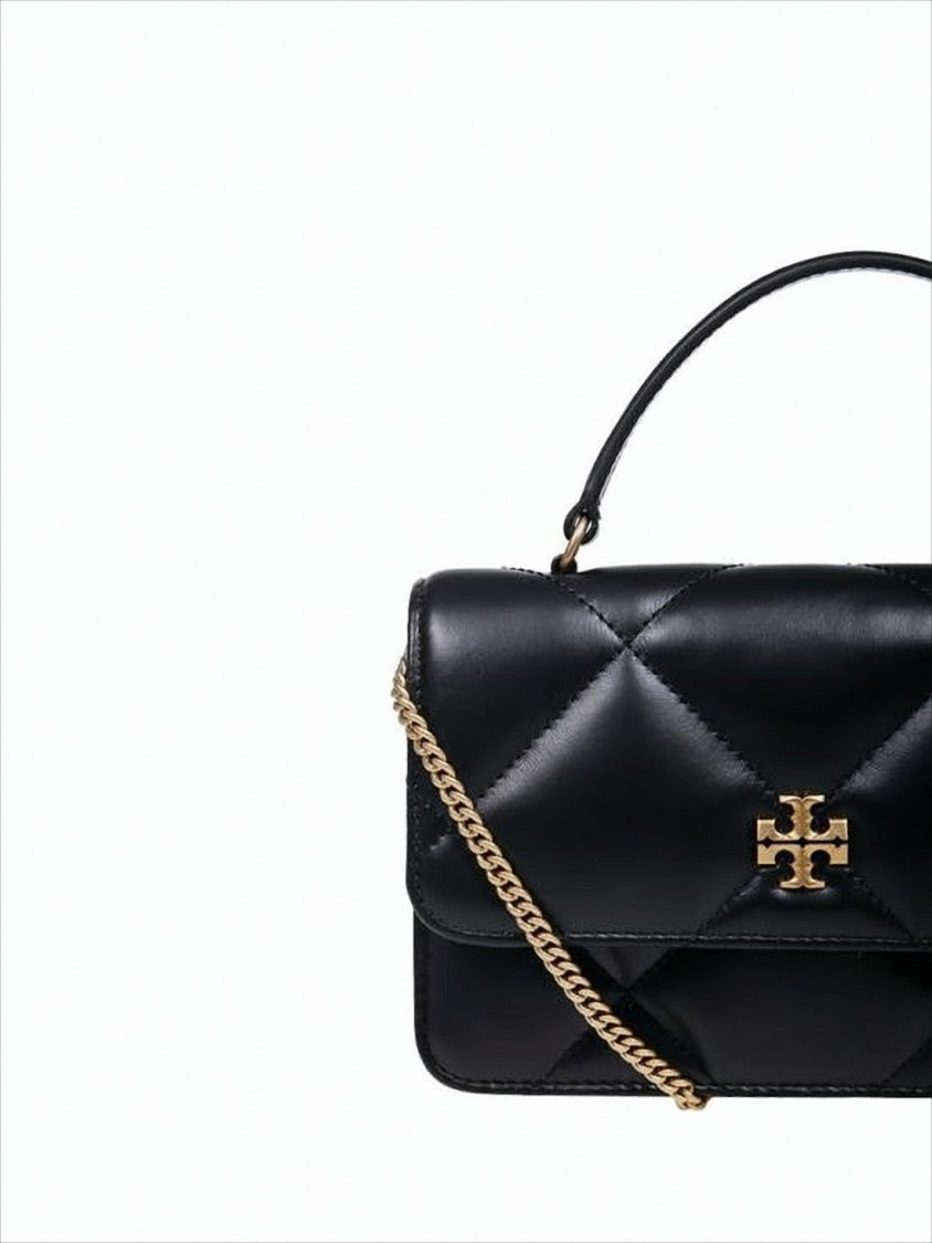 Tory Burch Quilted Leather Tote Bag With Gold-Tone Chain Strap