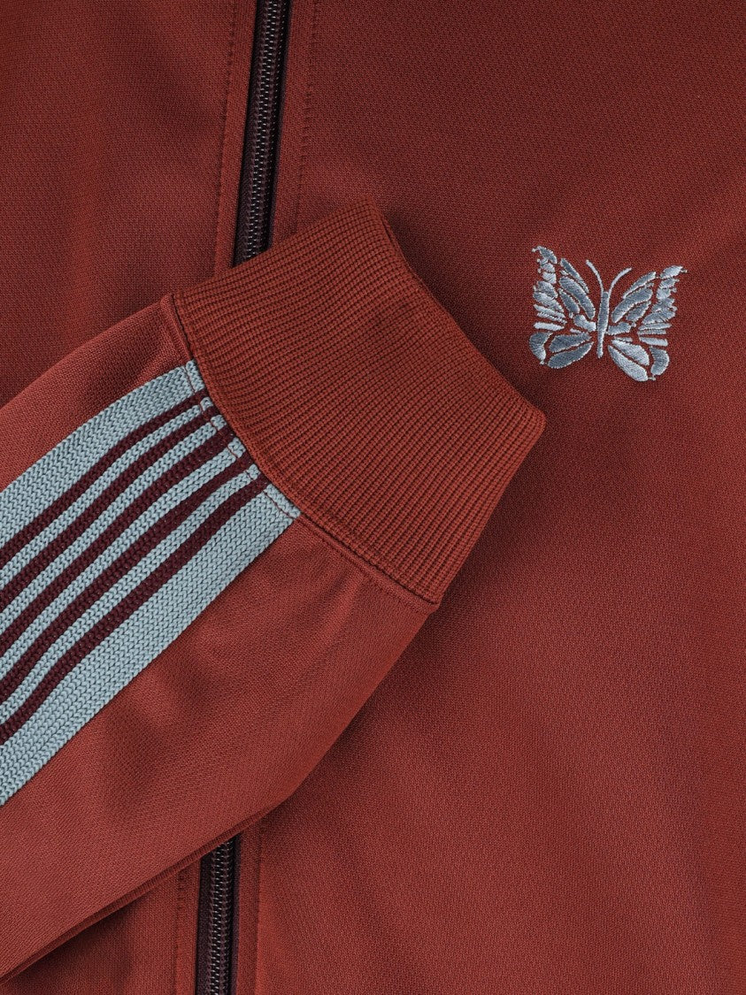 Needles Bordeaux Poly Smooth Butterfly Zip Jacket