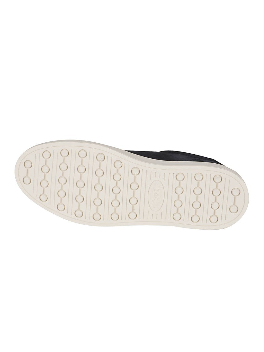 Tod's Low-Top Calf Leather Sneakers With Contrasting Sole