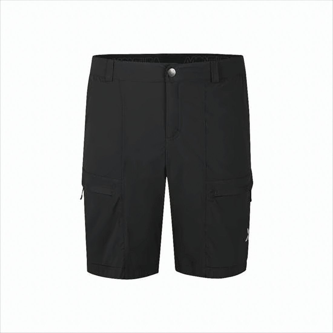 Montura Straight-Cut Black Shorts With Functional Pockets