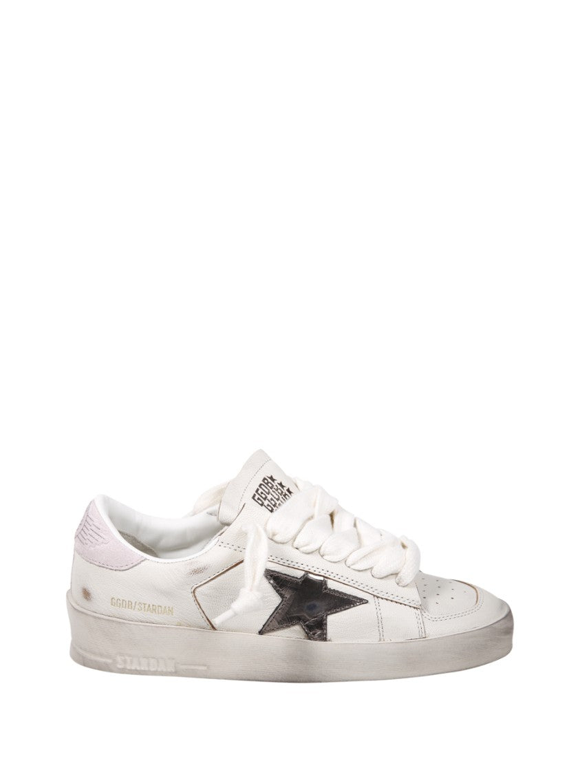 Golden Goose Stardan Laminated Star Suede Heel Sneaker