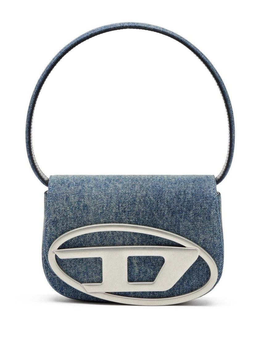 Diesel Structured Denim Silk And Nylon Bag