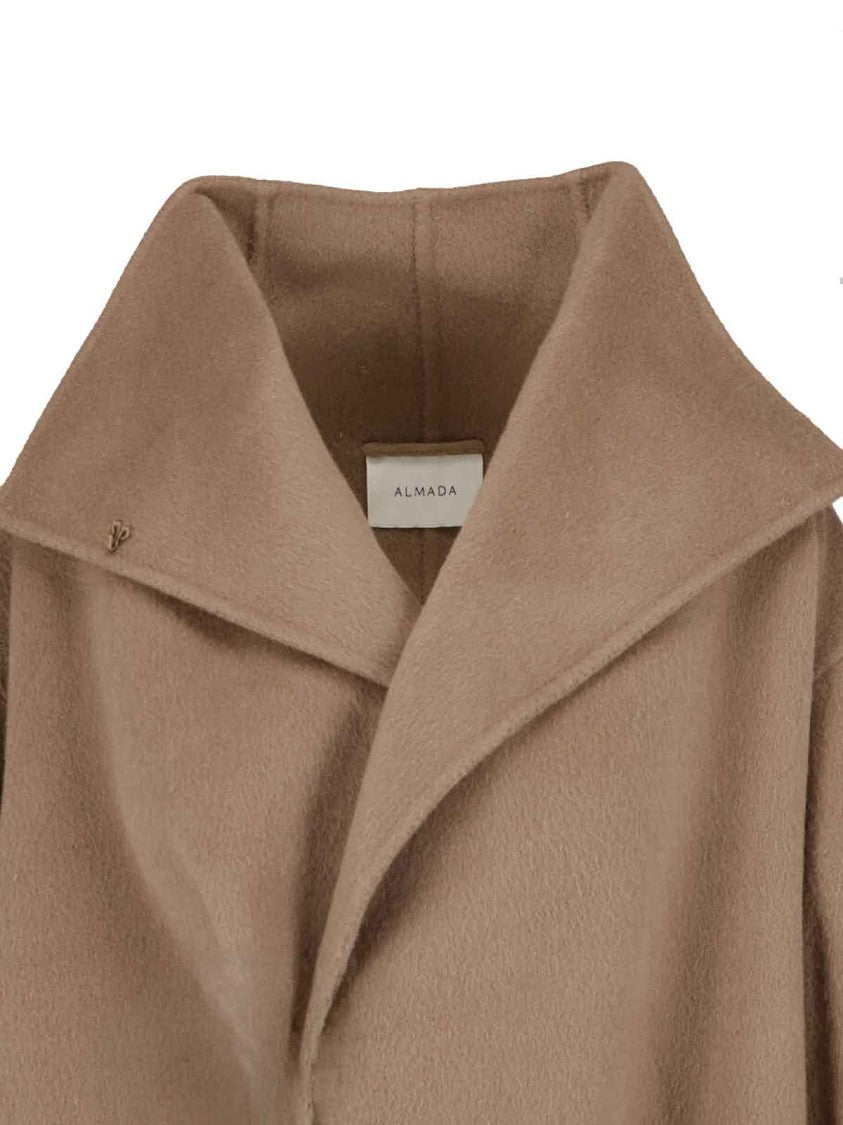 Almada Double-Breasted Kaity Coat In Soft Wool And Cashmere Blend