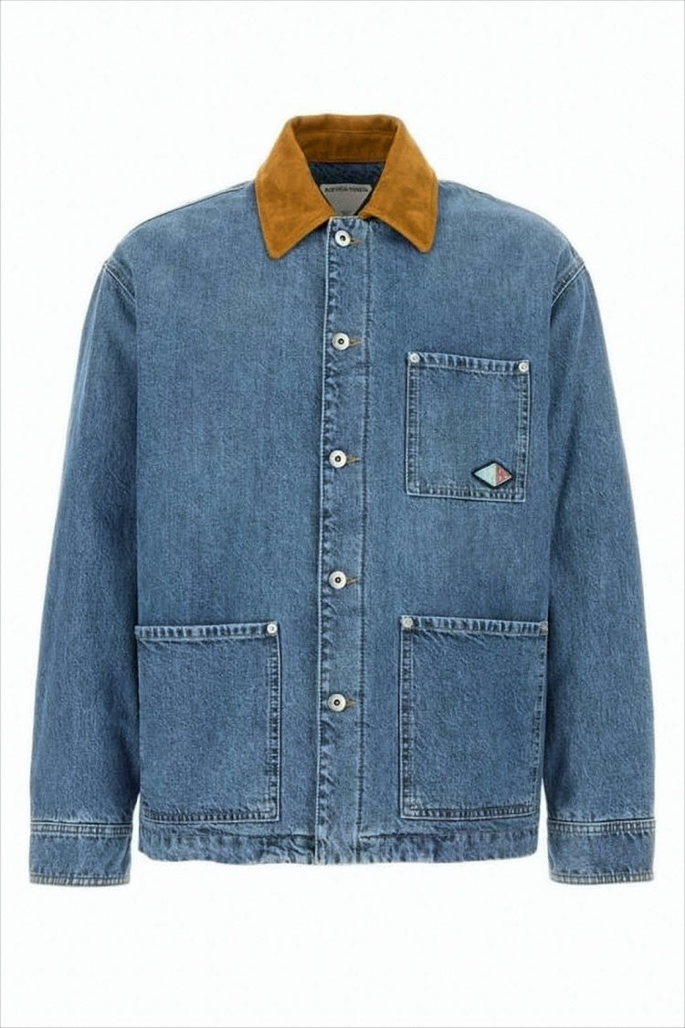 Bottega Veneta Medium Blue Denim Jacket