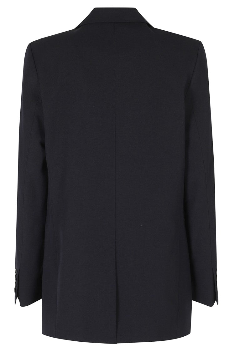 A.P.C. Dark Blue Annie Flap Pockets Cotton-Blend Blazer