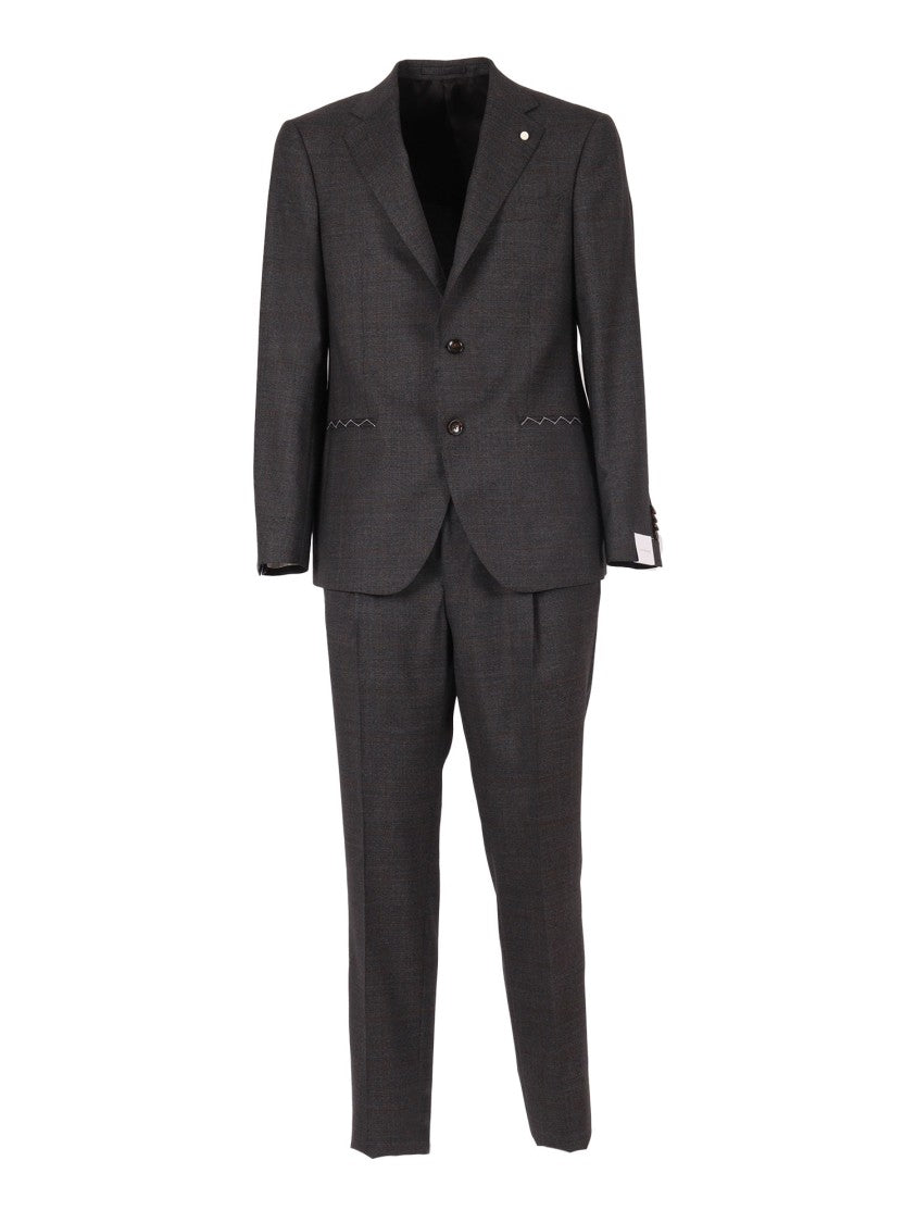 Luigi Bianchi Tailored Virgin Wool Suit With Structured Silhouette