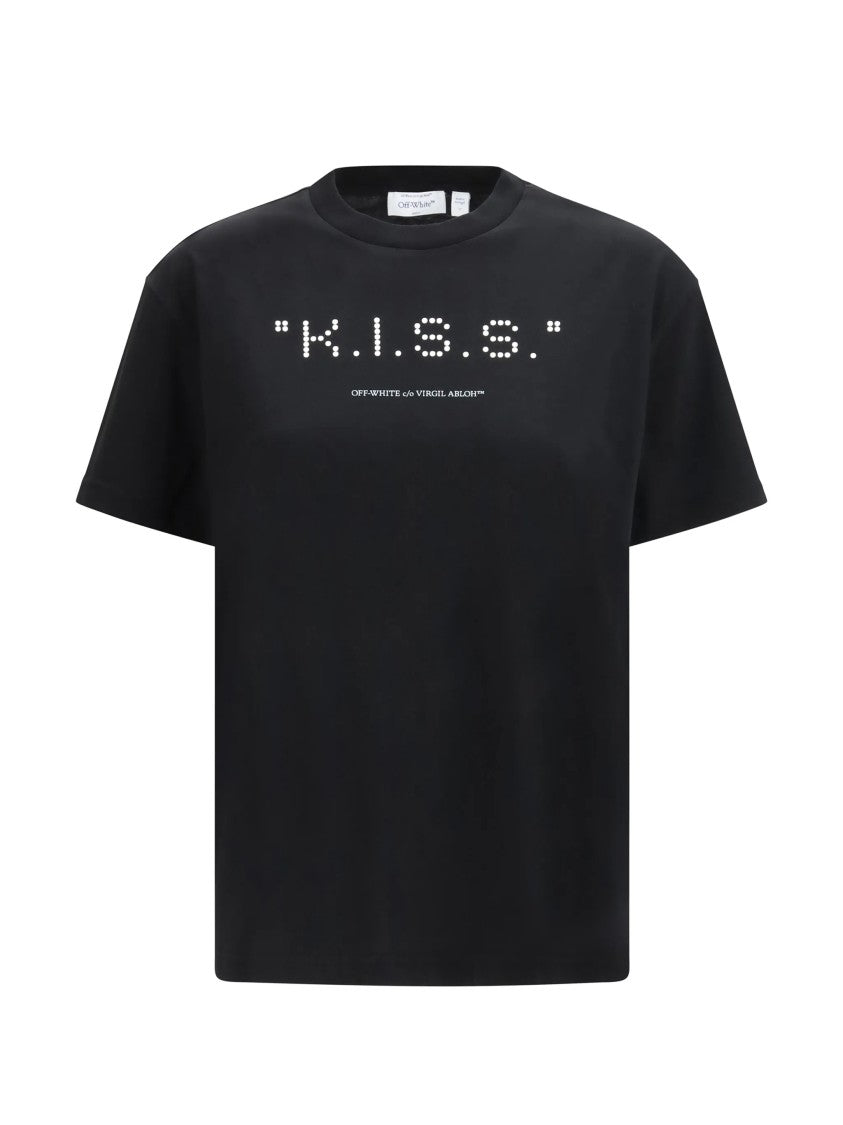 Off-White Kiss Quote Reg Cotton Cotton T-Shirt