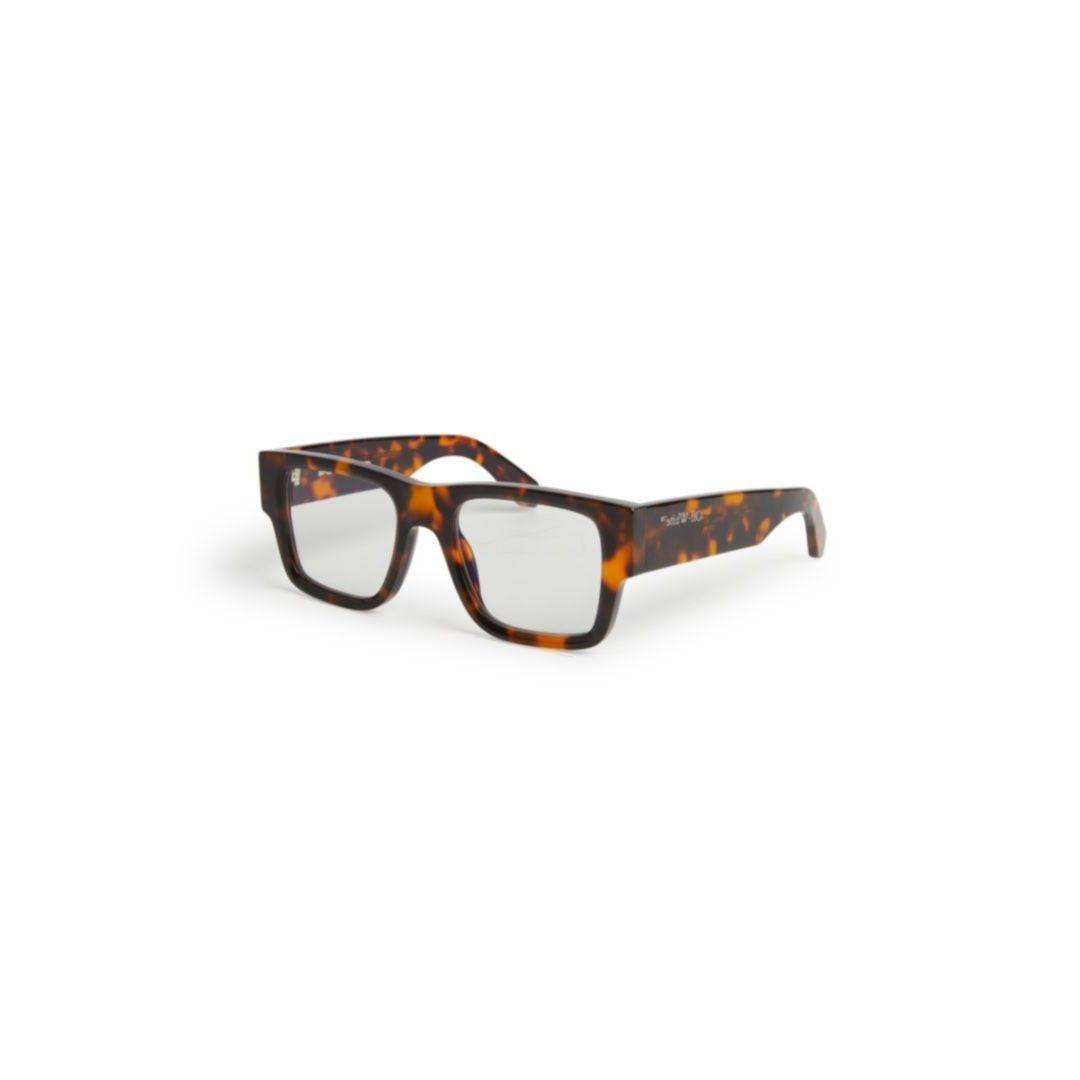 Off-White Oerj040 Style 40 Bold Rectangular Tortoiseshell Sunglasses