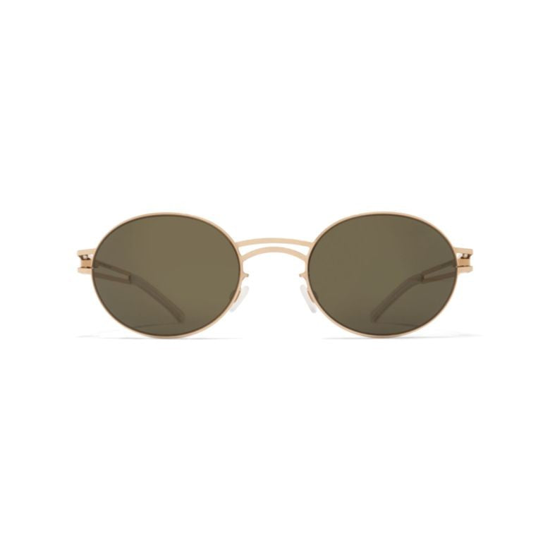 Mykita Dada Round Sunglasses With Gold Finish