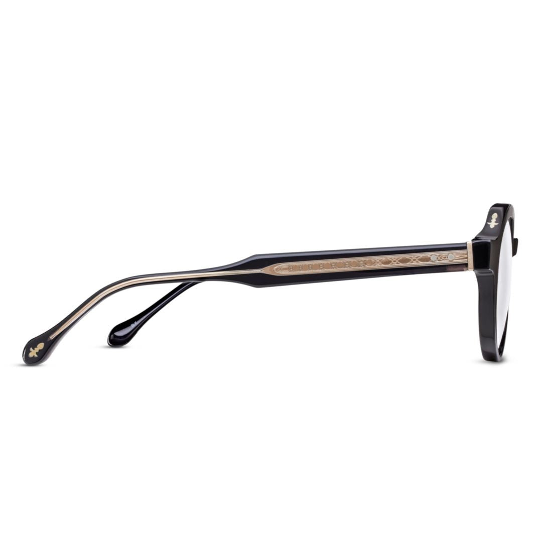 Matsuda M1032.Rx Round Frame Eyeglasses With Keyhole Bridge