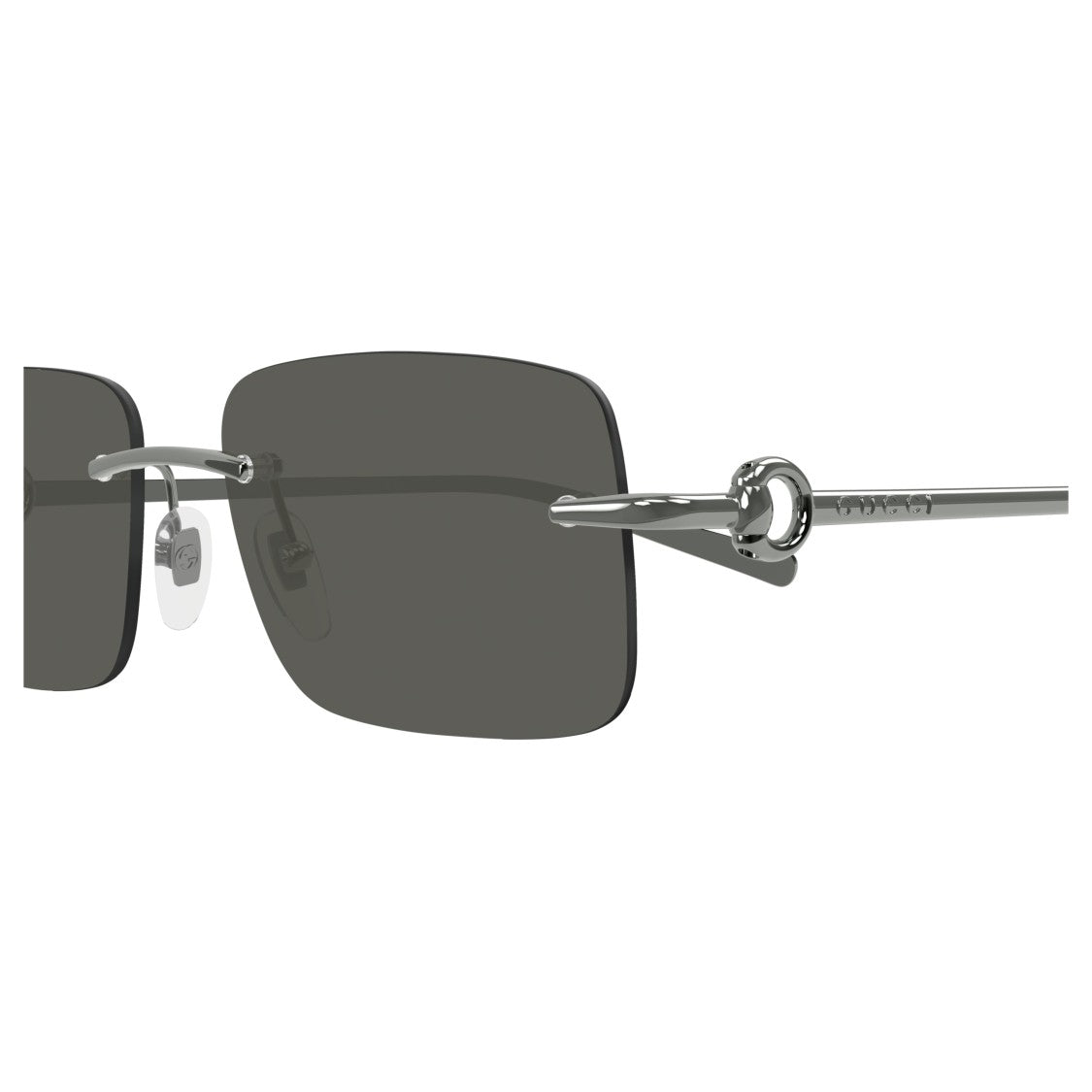 Gucci Gg1703s Rimless Rectangular Sunglasses