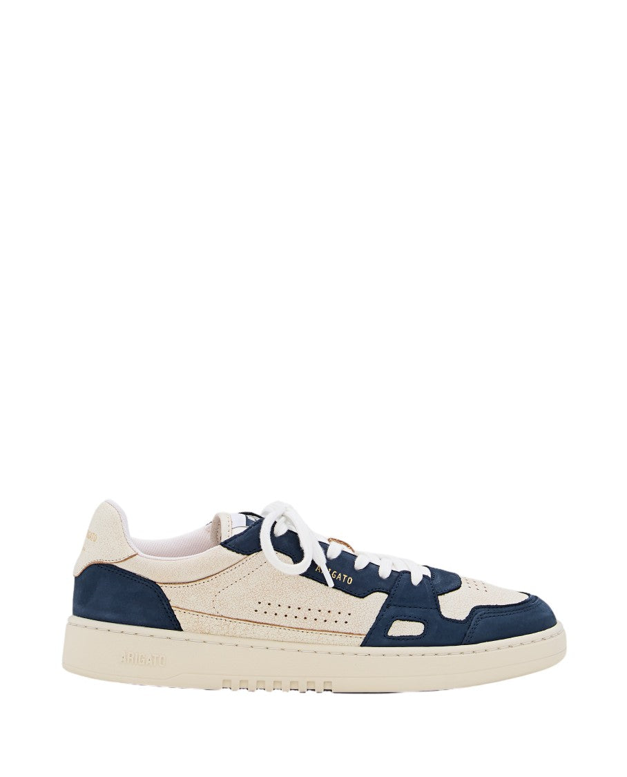 Axel Arigato Cream Blue Dice Lo Leather Sneakers