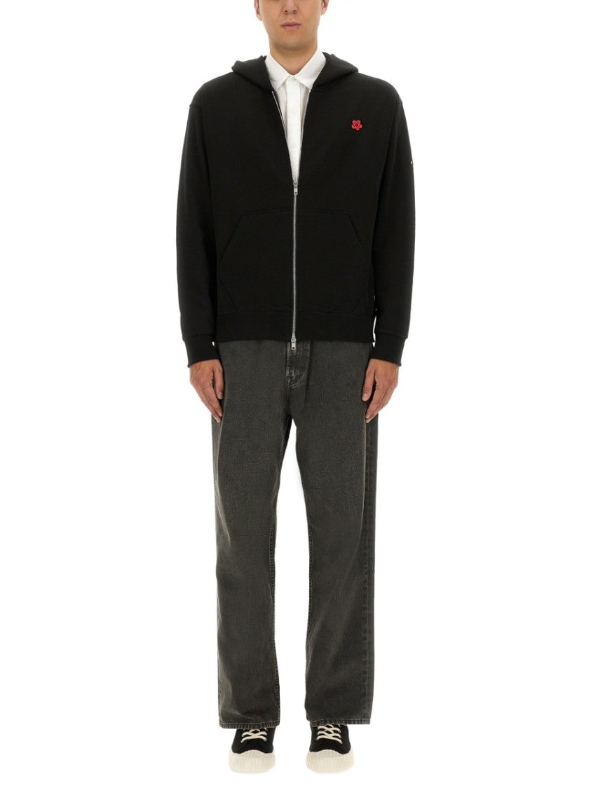 Kenzo Zippered Black Hoodie