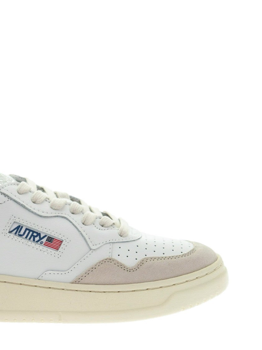 Autry Medalist Low - Leather And Suede Sneakers