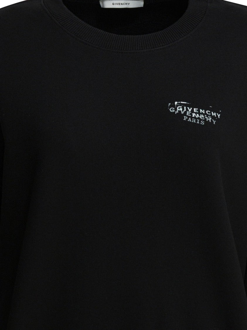 Givenchy Cotton Gauze Oversized Sweatshirt With Givenchy Stamp