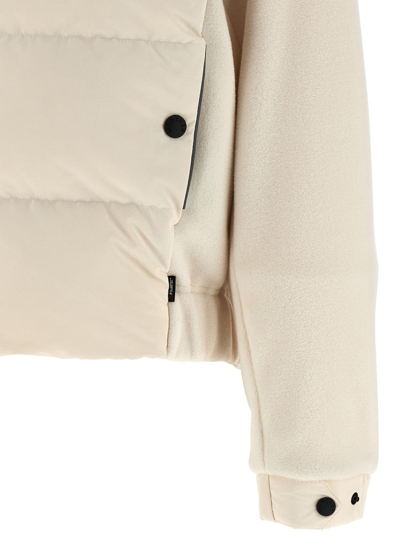 Moncler Grenoble Quilted Fleece Sweatshirt With Goose Down Detailing