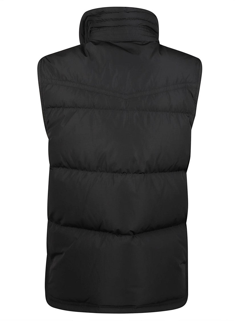 Moncler Grenoble Evans High-Collar Padded Flap Pocket Vest