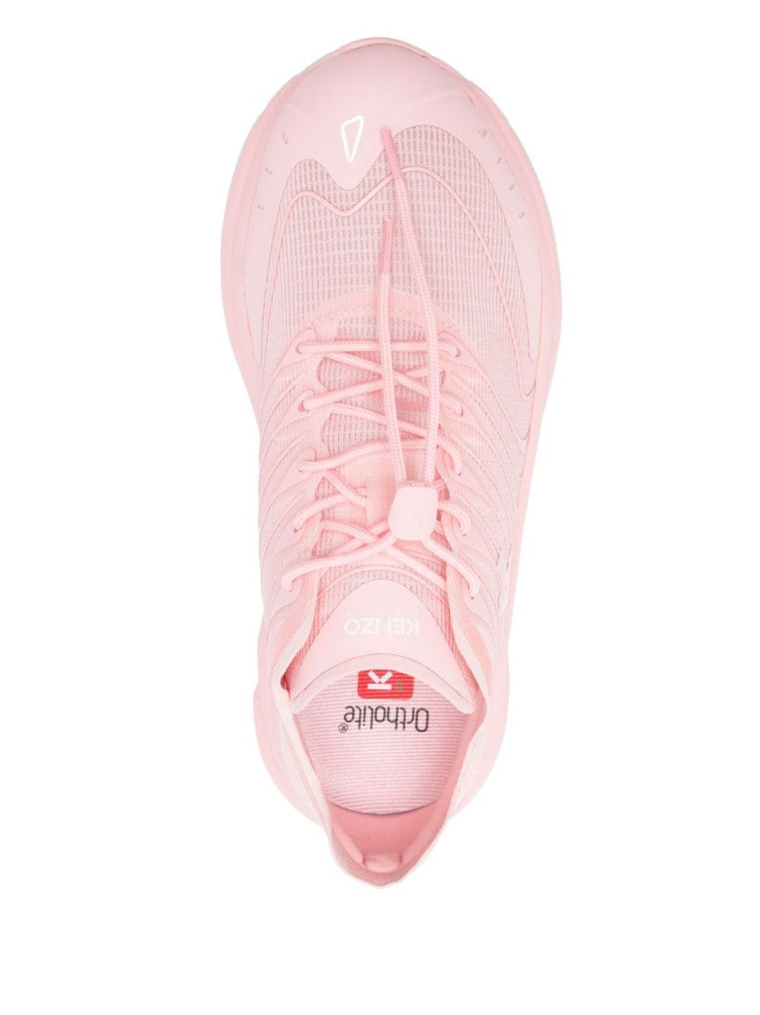 Kenzo Flamingo Pink Toggle Fastening Chunky Sneakers