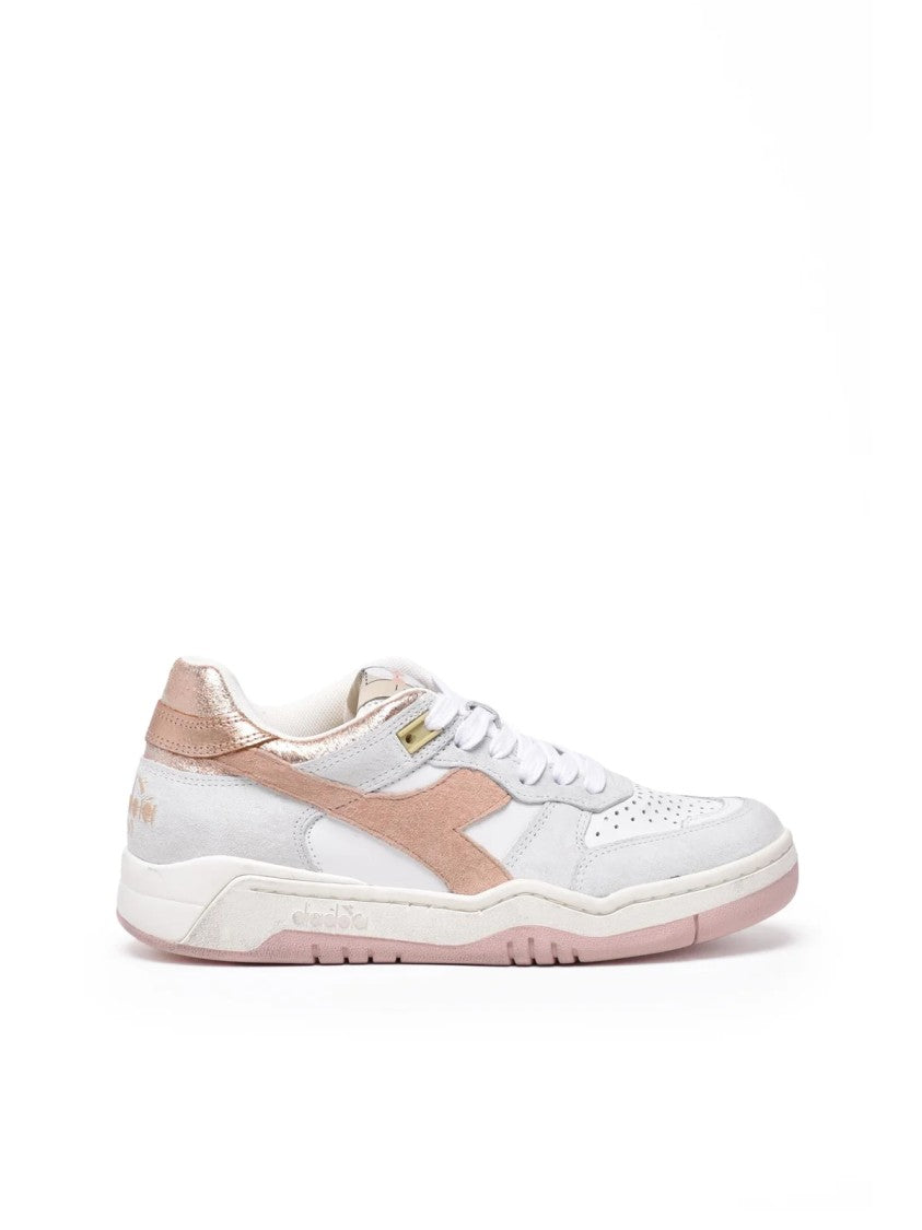 Diadora Heritage White Grey Leather B.560 Sneakers