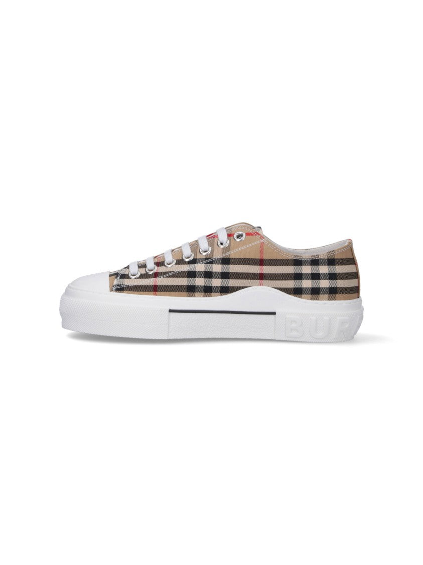 Burberry Beige Low-Top Sneakers