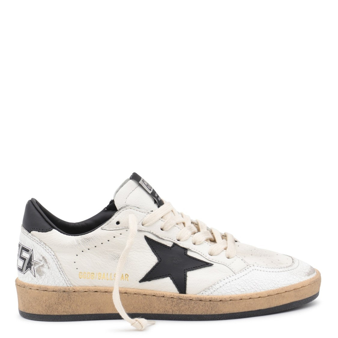 Golden Goose White Leather Ball Star Sneakers