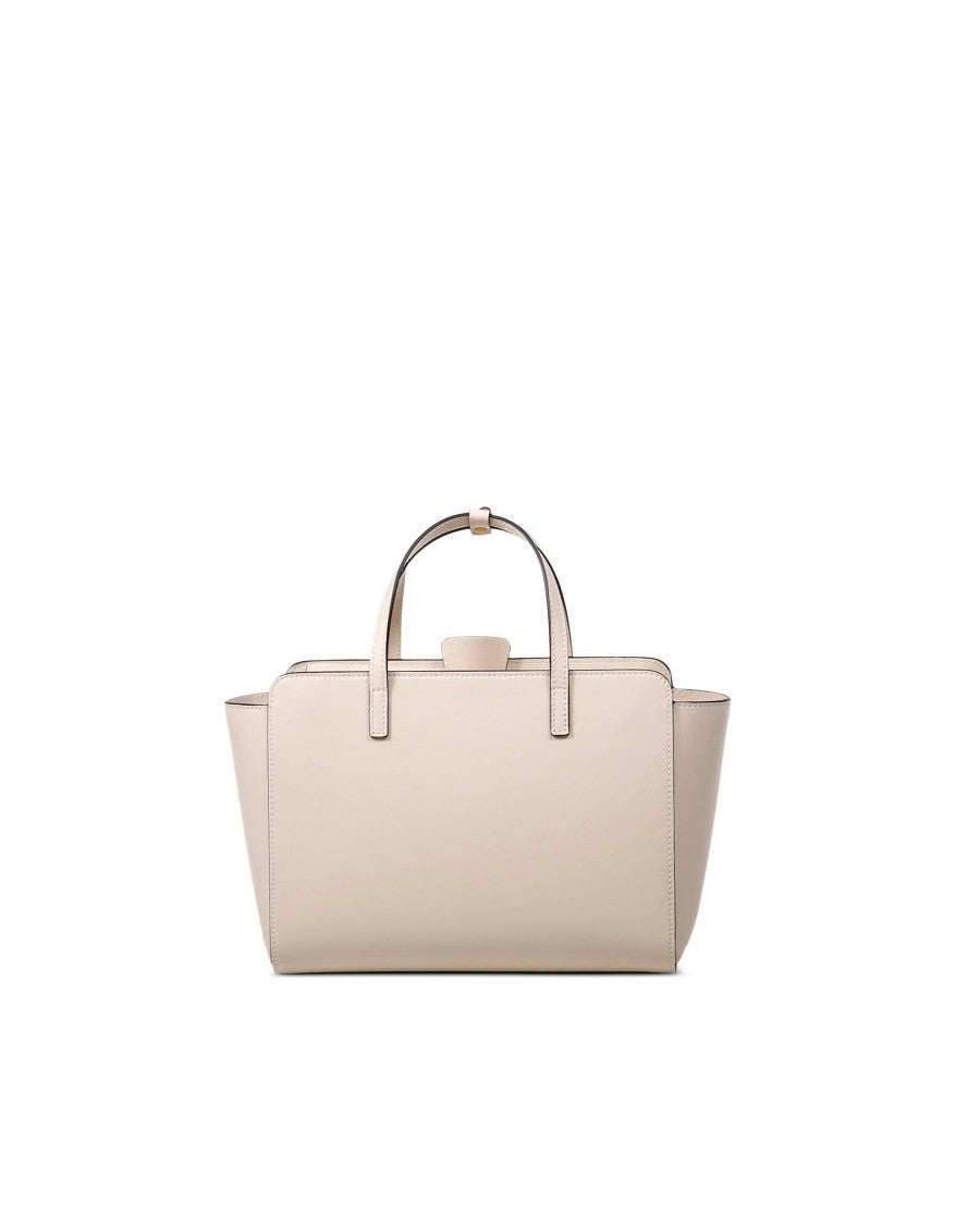 Hidesins Structured Calf Leather Handbag With Flap Closure And Hidden Pocket