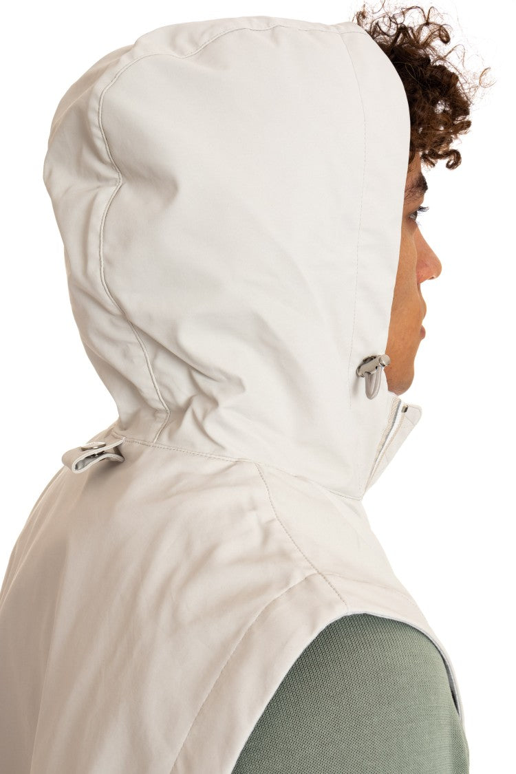 Eleventy Double-Slider Zipper Gilet With Fixed Hood
