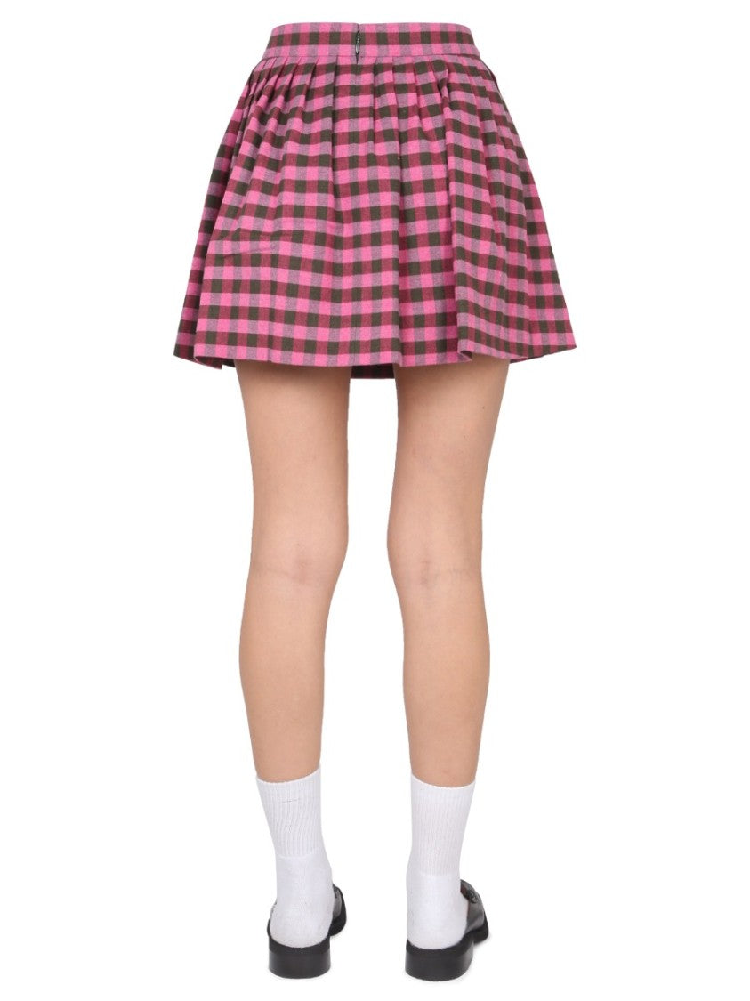 Kenzo High-Waisted Checkered Mini Skirt