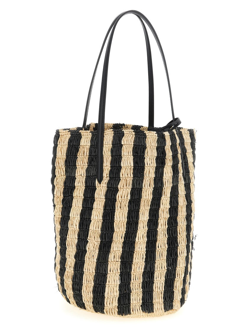 Valentino Garavani Natural Raffia Shopping Tote
