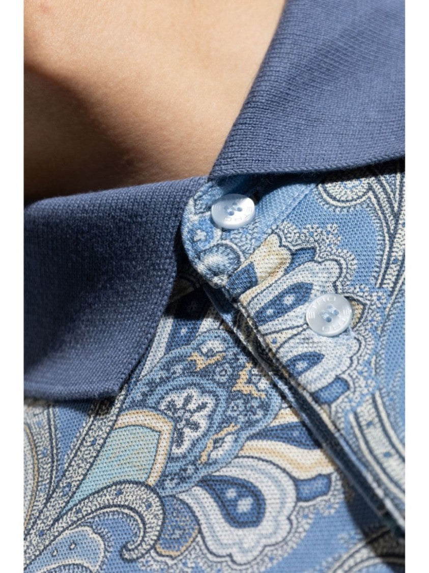 Etro Sky Blue Polo Shirt